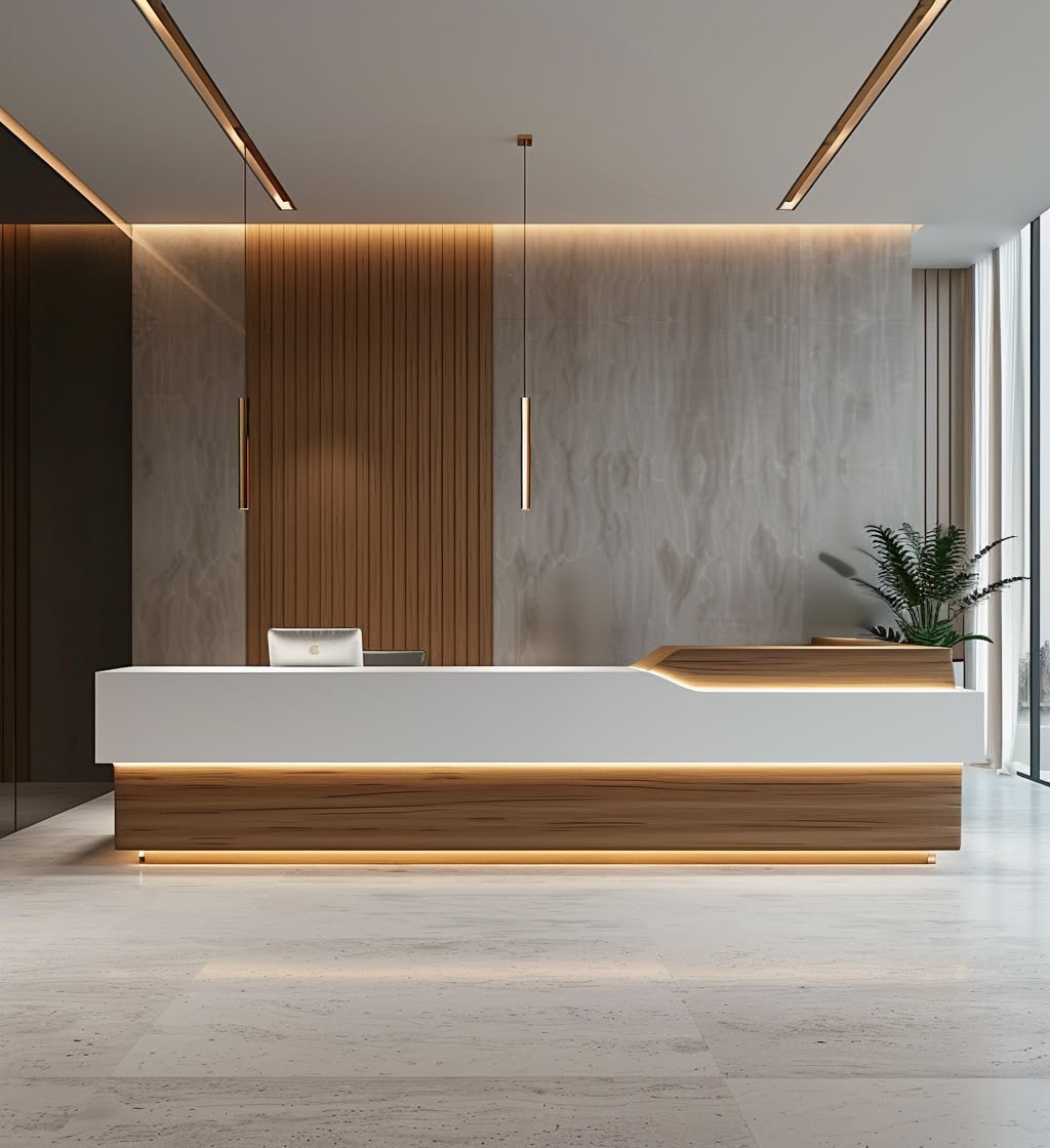 Contemporary Waiting Lobby with Visitor Leather Waiting Lounge Sofas #9